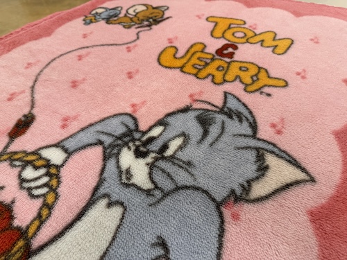 トムとジェリーの毛布のヘム修理（小牧市）