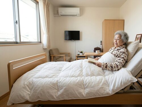 介護ベッドで羽毛布団が厚すぎる？