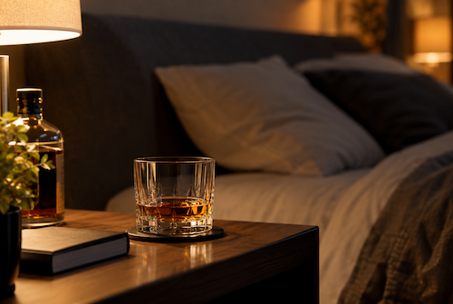 寝酒は睡眠の質を下げる？飲酒と睡眠の関係
